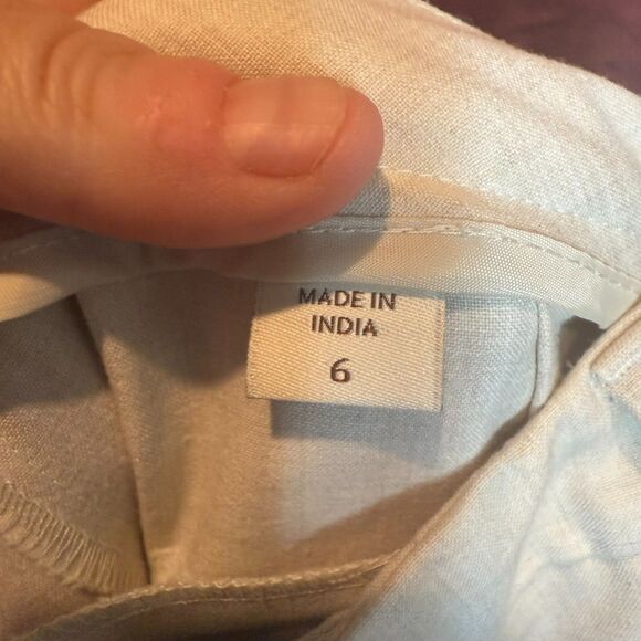 Coldwater Creek Natural Fit Trousers Size 6 Straight Leg career Cream - Picture 4 of 6